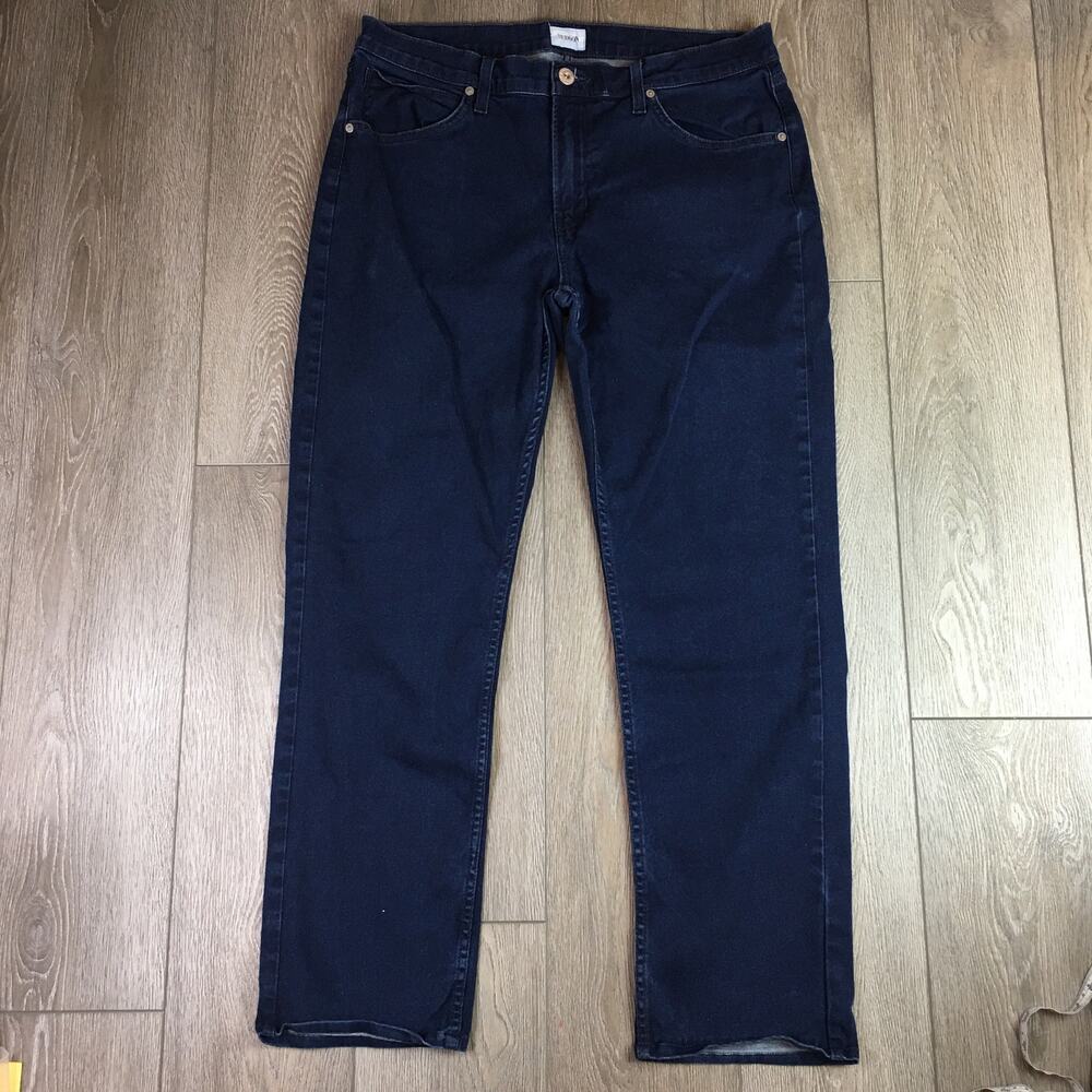 Hudson Byron Straight Leg Jeans Mens 36 Dark Wash Blue Denim Pants Los Angeles